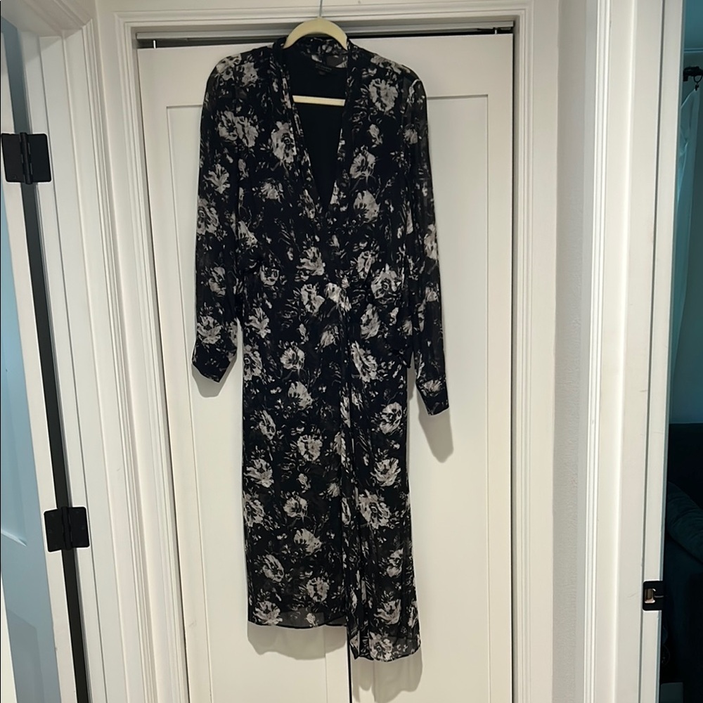 All Saints Monochrome Floral Cardigan